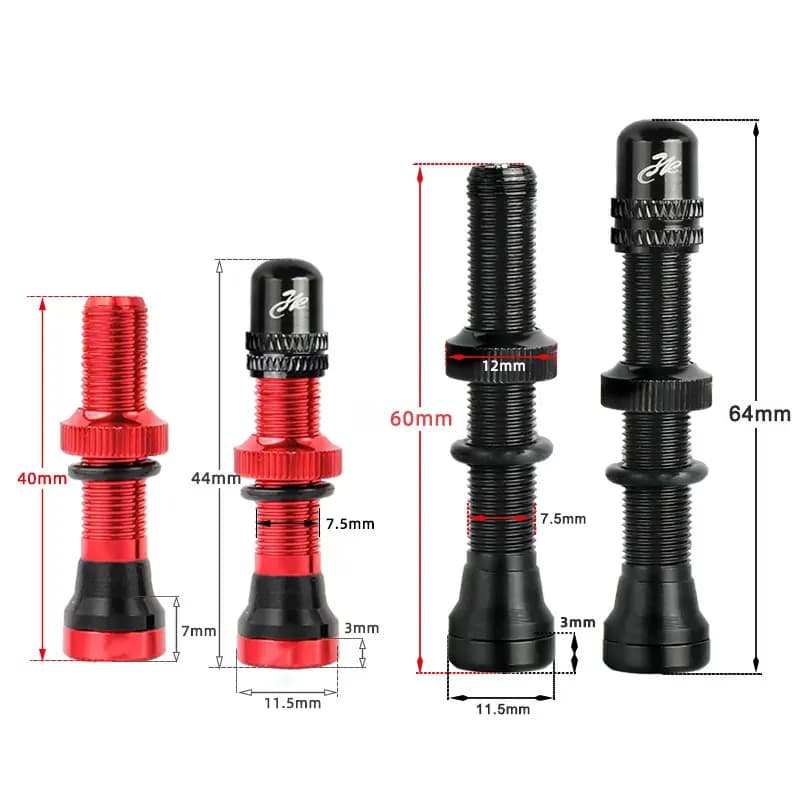 Deemount 2 pièces vélo Tubeless Schrader mamelon A/V vannes noyau en laiton CNC usiné anodisé pour v