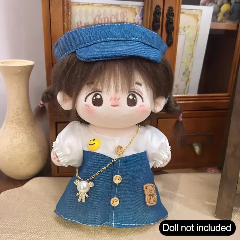 Robe Lolita pour maison de poupées, barboteuses en coton de 20cm, mini vêtements, accessoires de des