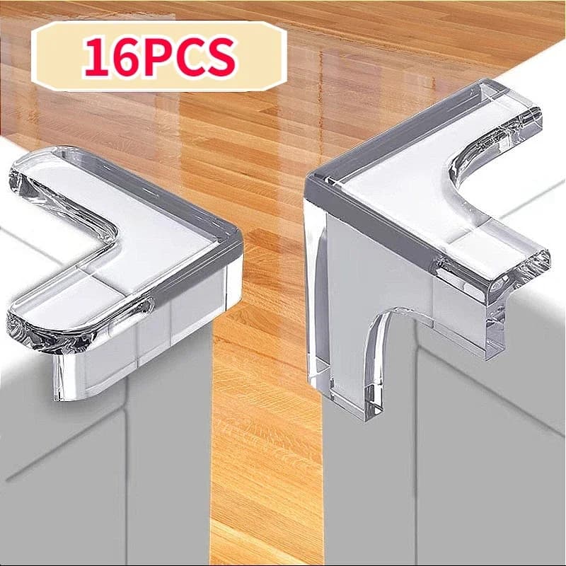 Protecteurs d'angle en caoutchouc souple et Durable, 16 pièces, sans danger pour les coins de Table,