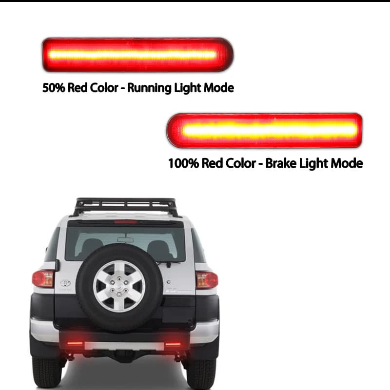 IJDM-Réflecteur de pare-chocs à LED pour Toyota FJ Cruiser TSX, feu arrière, feux de freinage arrièr