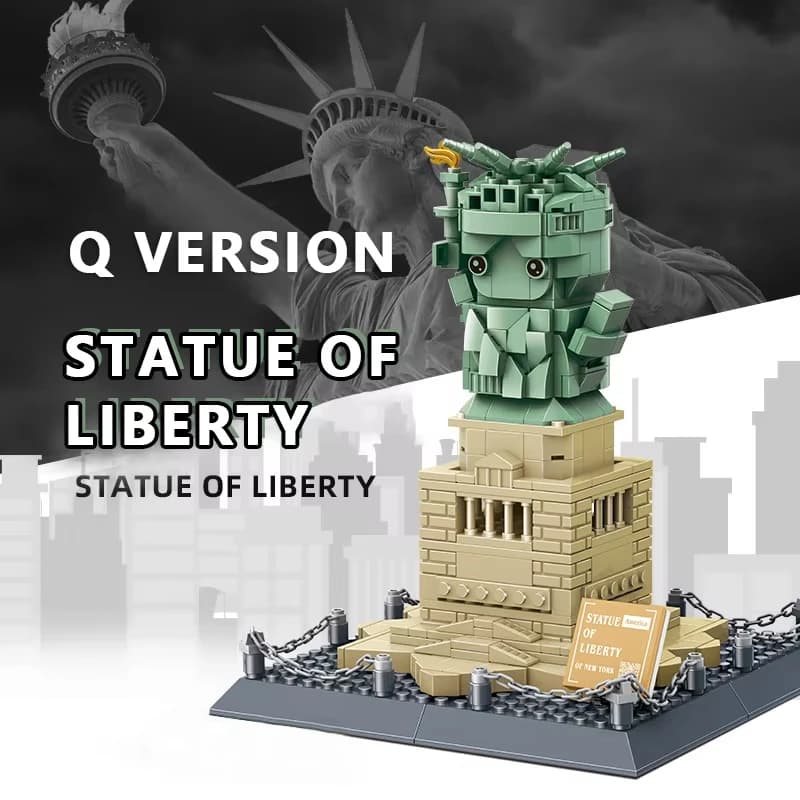 Ensemble de blocs de construction Statue de la Liberté-1409 pièces, grande collection, modèle de jou