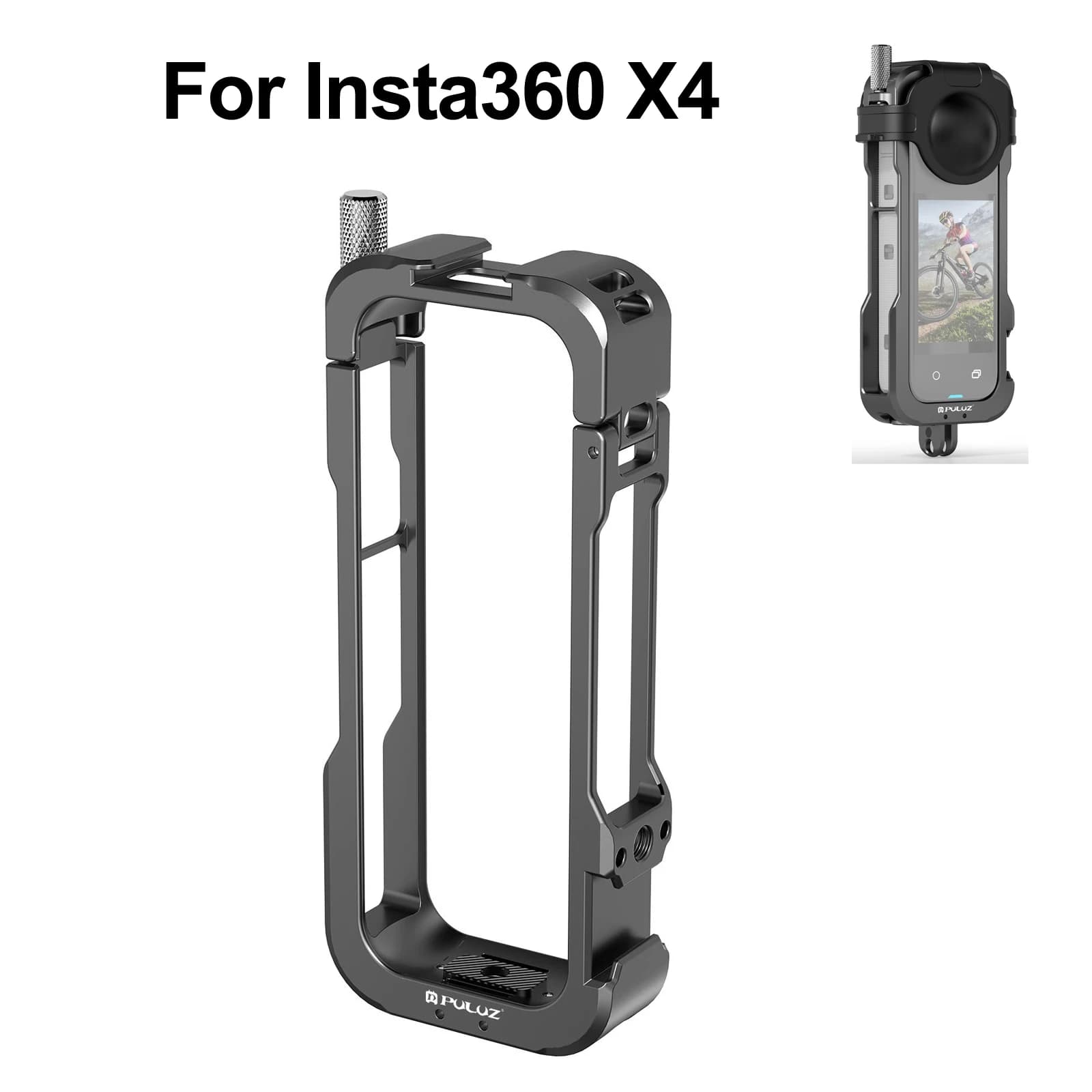 PULUZ – cadre de protection de caméra pour Insta360 X3/X4, boîtier de plate-forme à Cage métallique 