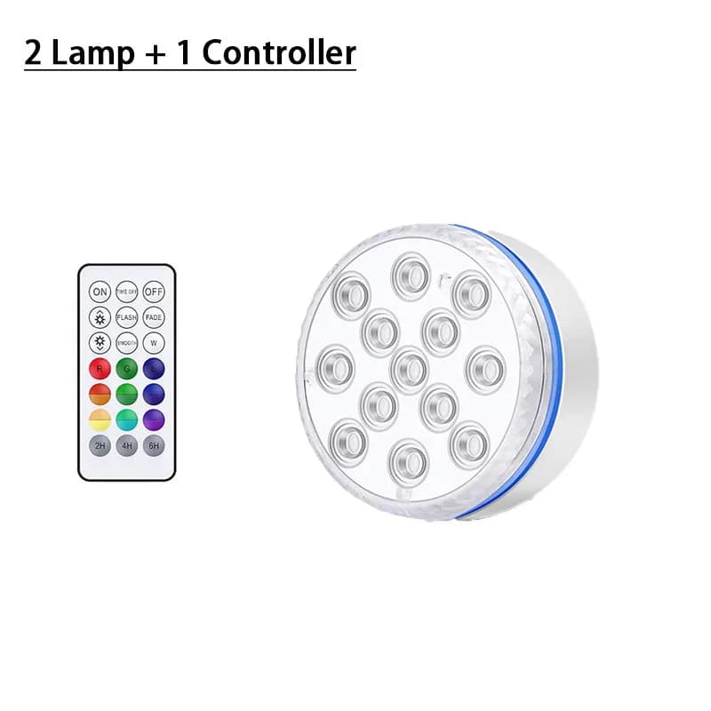 Lumière de piscine éclairage de piscine sous-marine 13LED lumière Submersible mise à jour IP68 proje
