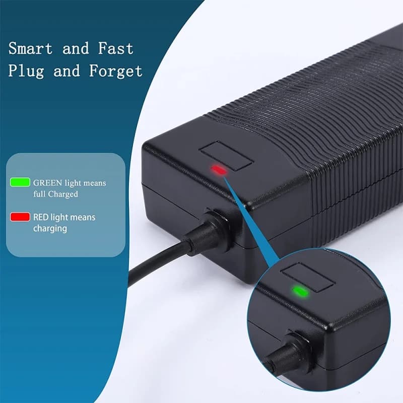 Chargeur universel pour vélo électrique 42V 2A 5A, 1 broche pour batterie au Lithium 36V 10S, Compat