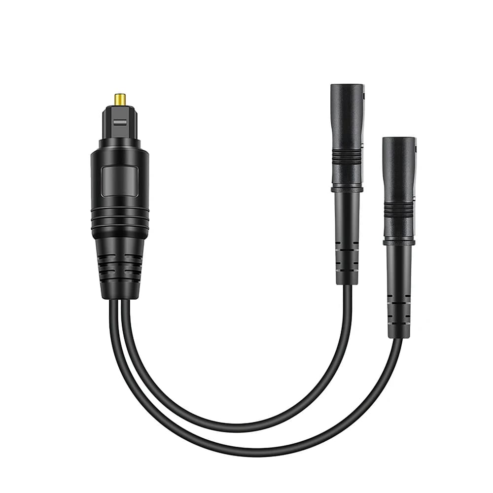 Câble Audio séparateur optique, 1 entrée 2 sorties, adaptateur optique numérique Toslink SPDIF, ampl