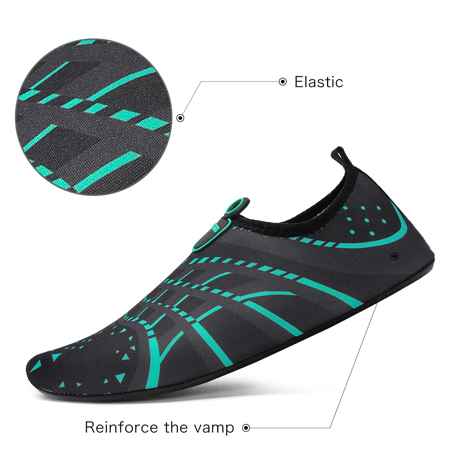 Nouvelles chaussures de plage Wading chaussures en amont chaussettes d'eau antidérapantes chaussures