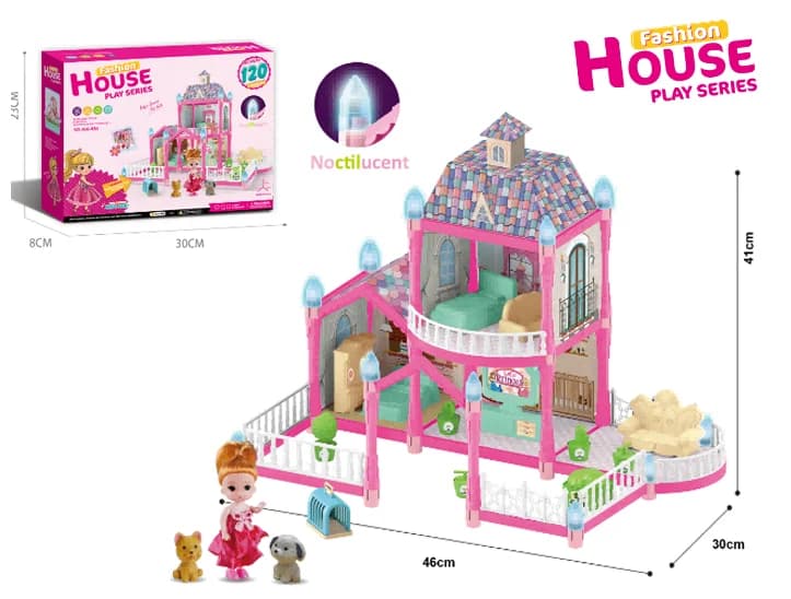 Filles Villa château modèle blocs de construction ensembles briques à monter soi-même jouets maison 