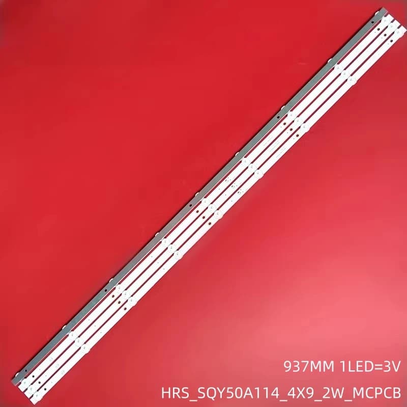 Barre TV LED HRS_SQY50A114_4X9_2W_MCPCB 12mm_V2 E 486558   Pour AKAI AKTV5036S kit de rétro-éclairag