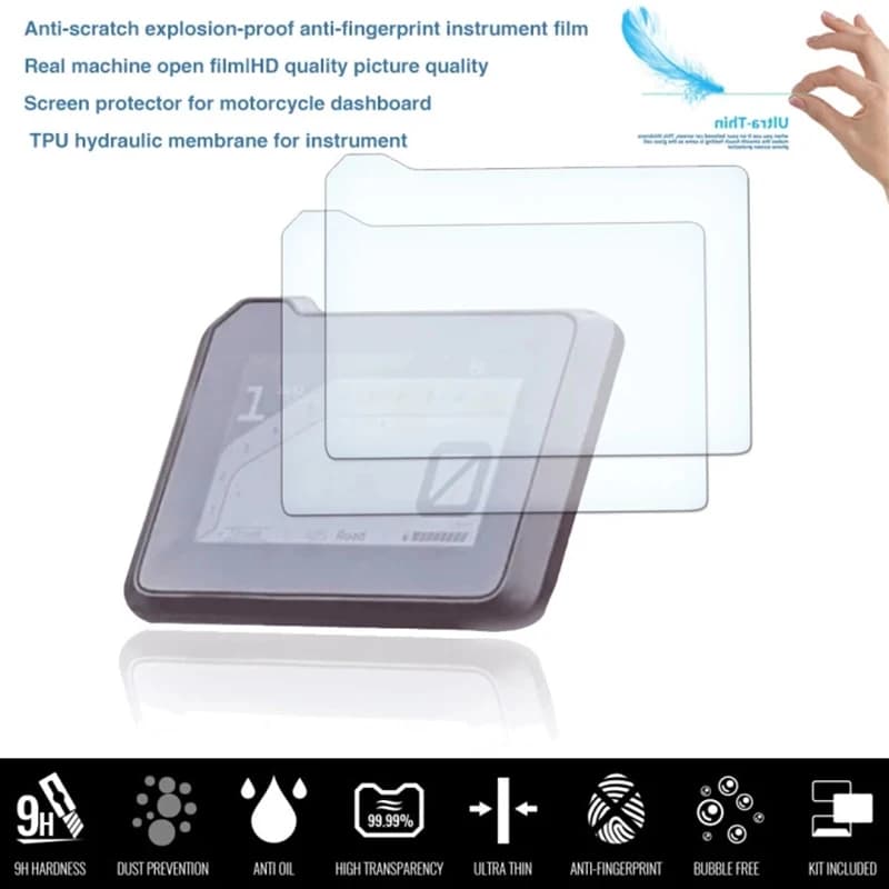 Film de Protection contre les rayures pour groupe de moto, couverture de tableau de bord en TPU pour