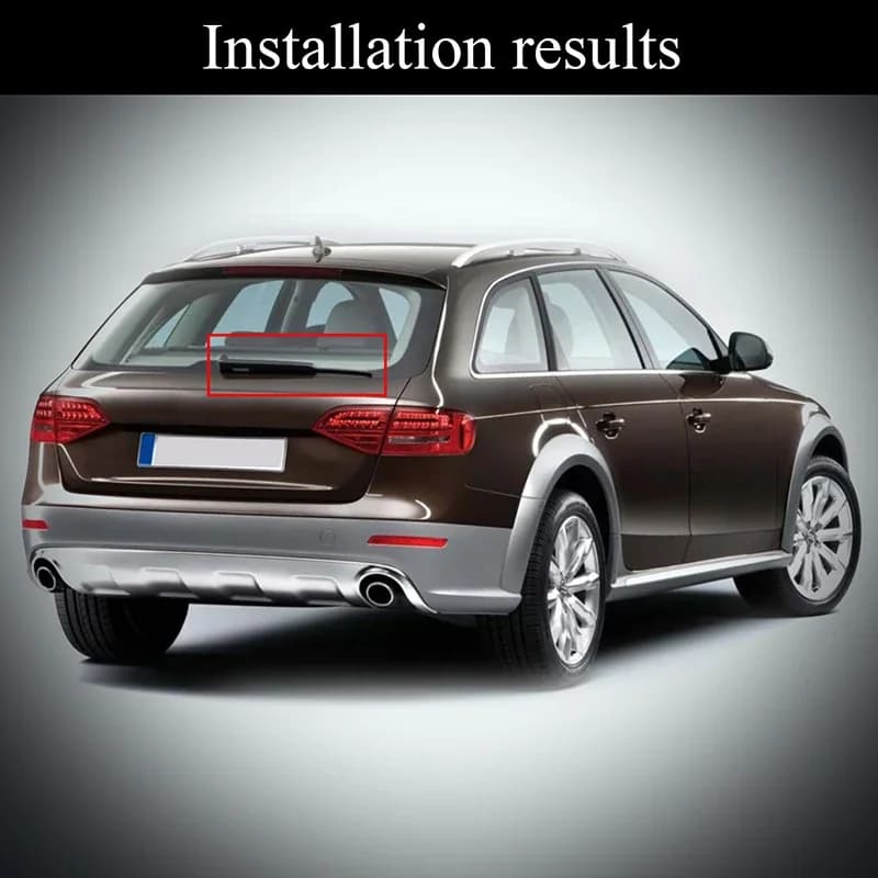 Bras d'essuie-glace arrière et lame de remplacement noires, adaptés à Audi A4 B8 2008 – 2013, access