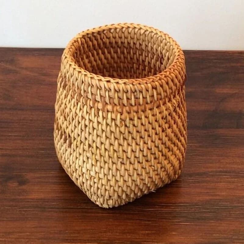 Organisateur de baguettes en rotin pour la maison, pelle, cuillères, couteaux à dîner, fourchettes, 