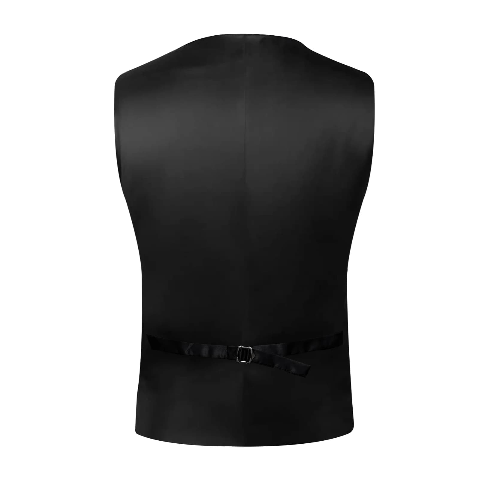 Gilet de costume Paisley noir solide pour hommes, avec cravate, nœud papillon, mouchoir, boutons de 