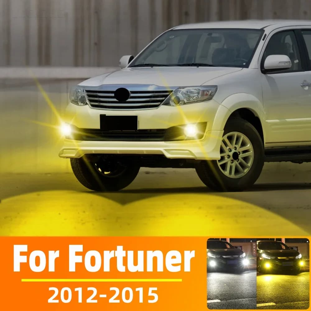 Ampoules antibrouillard LED pour Toyota Fortuner 2012 2013 2014 2015, feu de conduite avant blanc Ca