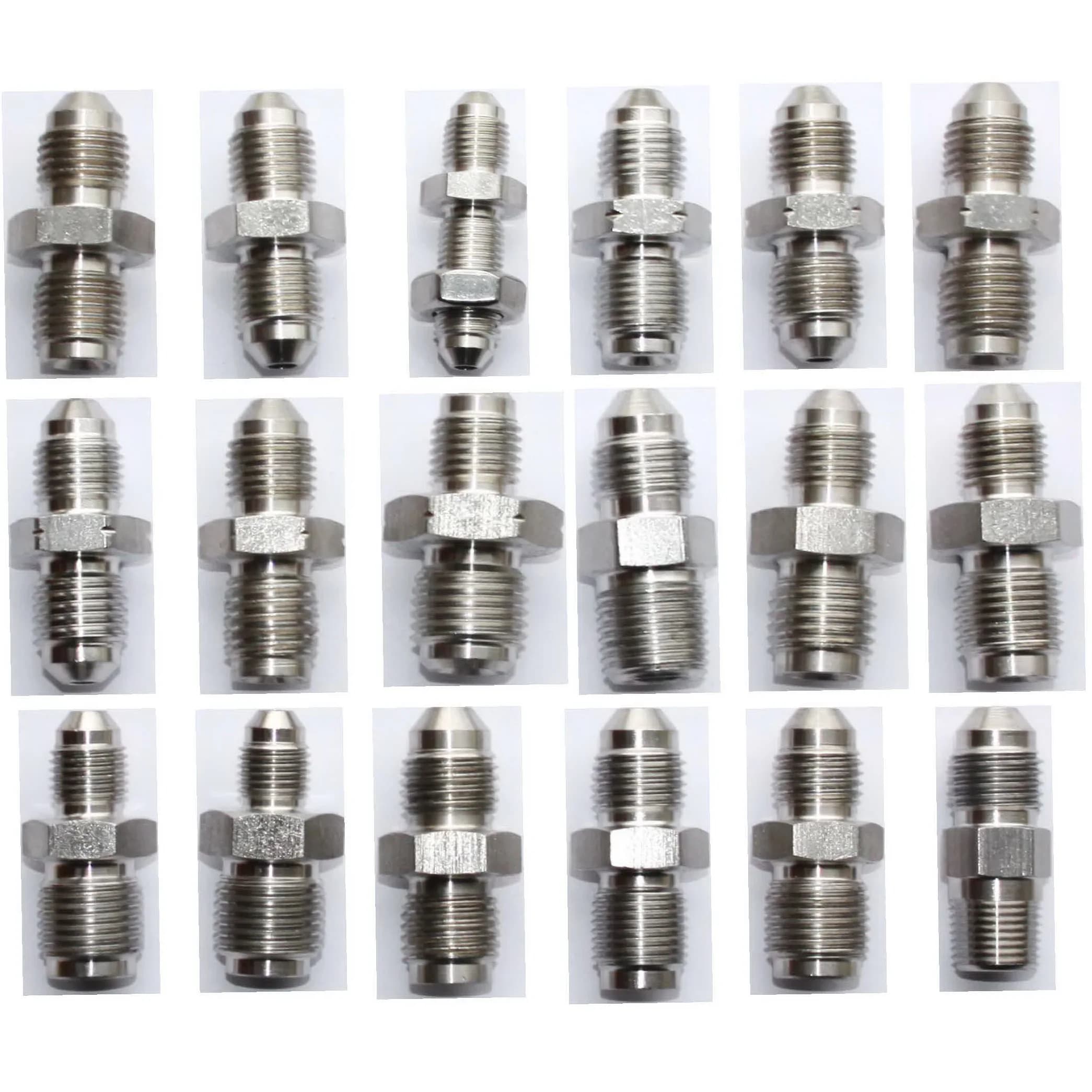 Adaptateur de frein en acier inoxydable Part-1 mâle AN3 AN4 vers M10, M12, AN5, AN6, 3/8-24, 7/16-20