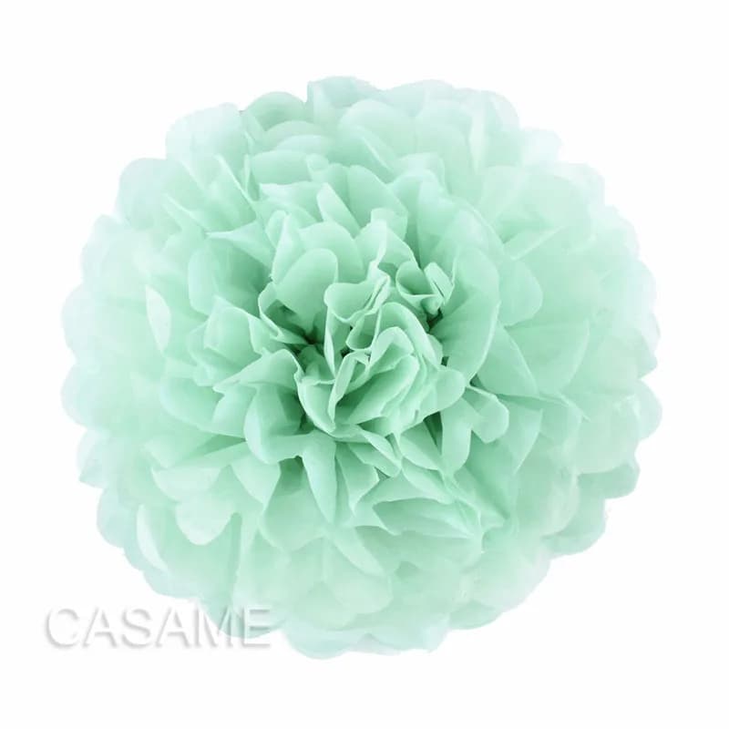 5 pièces 4 6 8 10 12 pouces papier de soie Pom Poms fête de mariage papier pompon fleur pour décorat