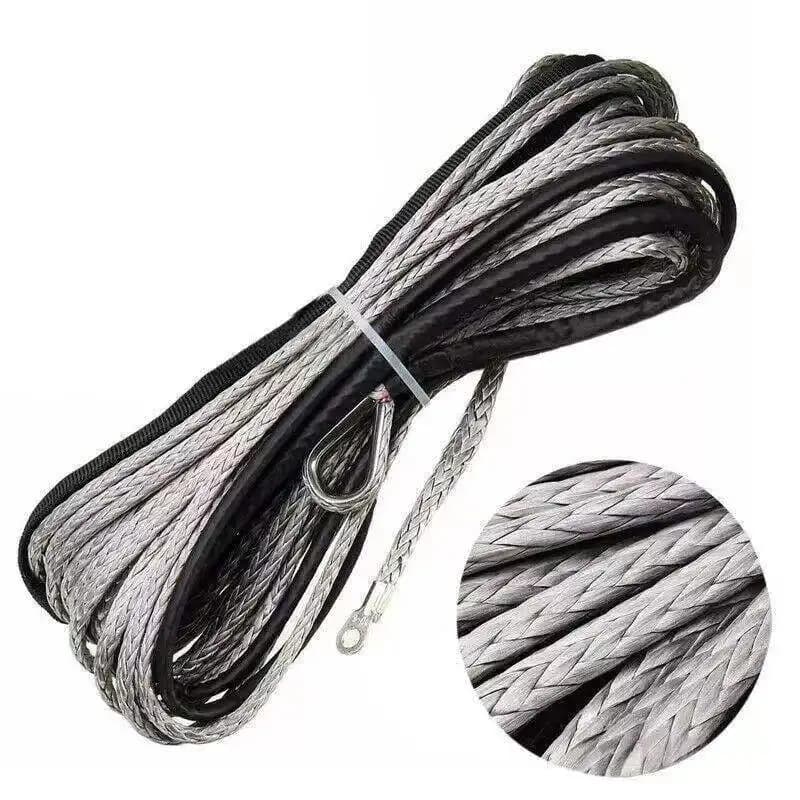 1X câble de récupération de ligne de corde de treuil synthétique Durable 15M 5mm 10000LBS pour 4WD A