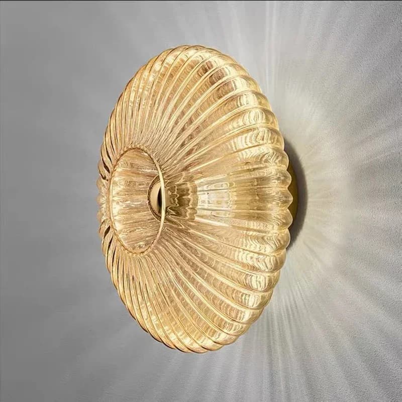 Appliques murales LED nordiques en verre ondulé, luminaires décoratifs pour couloir, allée, escalier