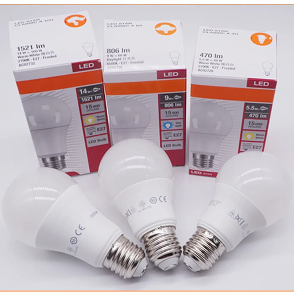 Marque originale pour ampoule LED OSRAM 5.5W 8.5W 10W 13W grande vis E27 Source de lumière à économi