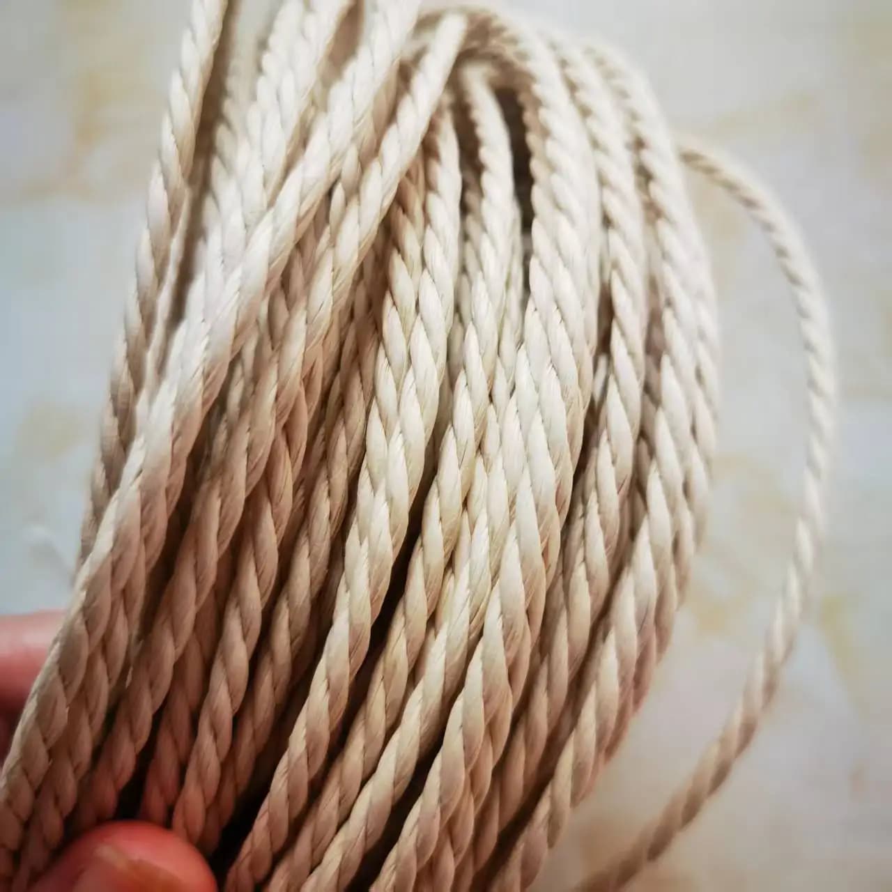 Cordon en papier danois 4 mm, blanc naturel, cordon en papier danois original, résistant à l'eau, po