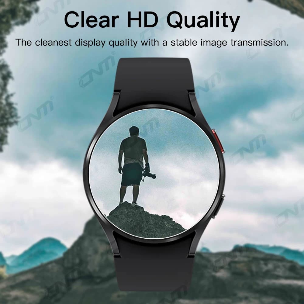 Verre trempé 9H pour Samsung Galaxy Watch 7/6/5/4 40/44mm Classic 43/47mm Pro, protecteur d'écran, F
