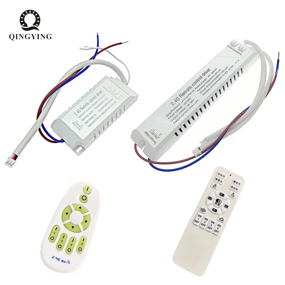 Transformateur de lumière LED 20W-80W-120W x2 210mAW avec télécommande 2.4G RF, variateur de couleur