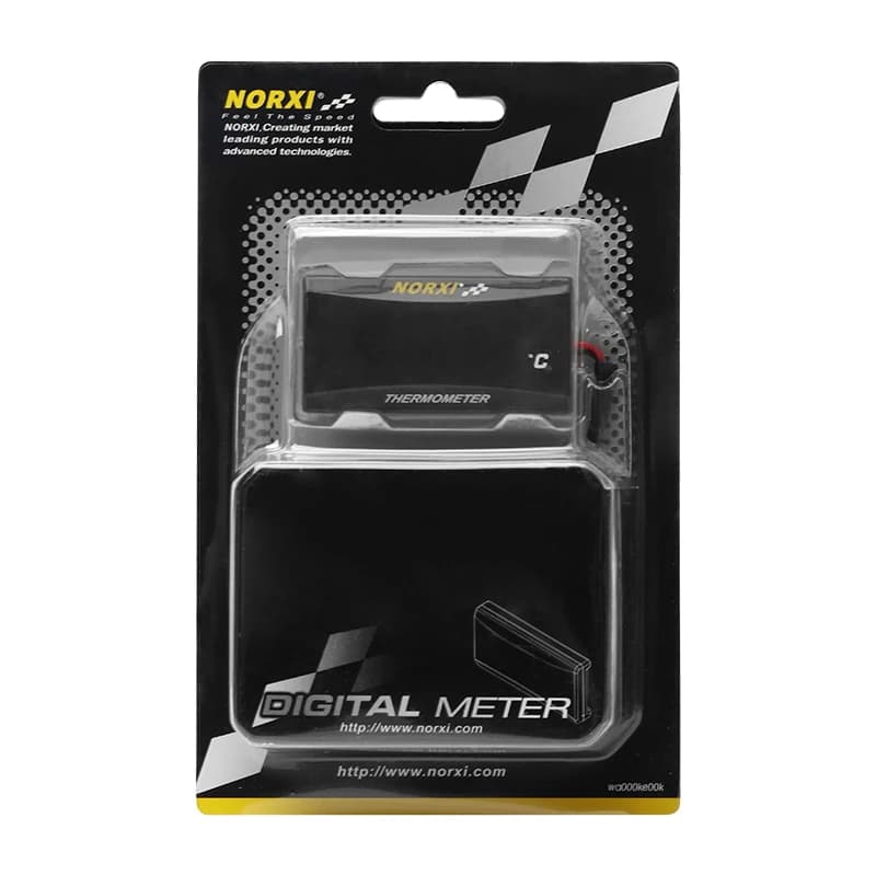 Capteur de température de culasse de moto norxi mini carré instrument numérique humidité pour moto n