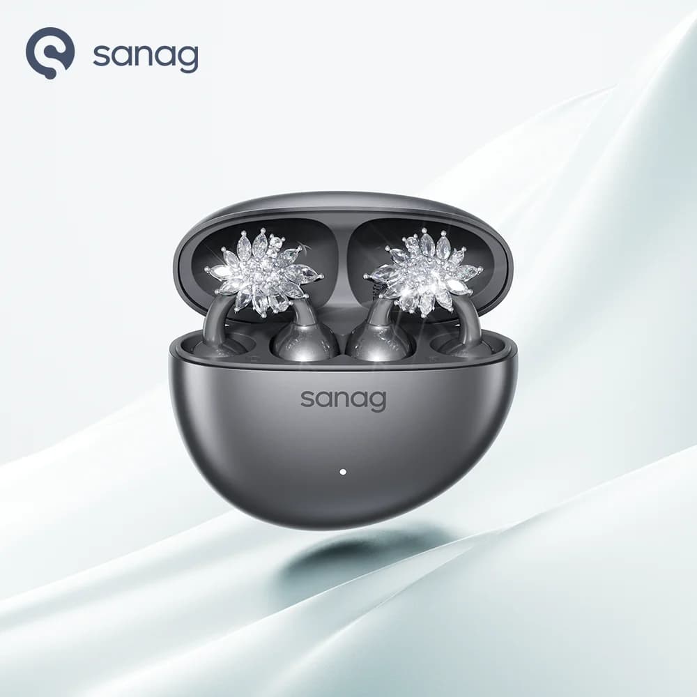 Sanag S7S AI oreille ouverte pince sur casque HiFi 3D stéréo qualité sonore AI Assistant sans fil Bl