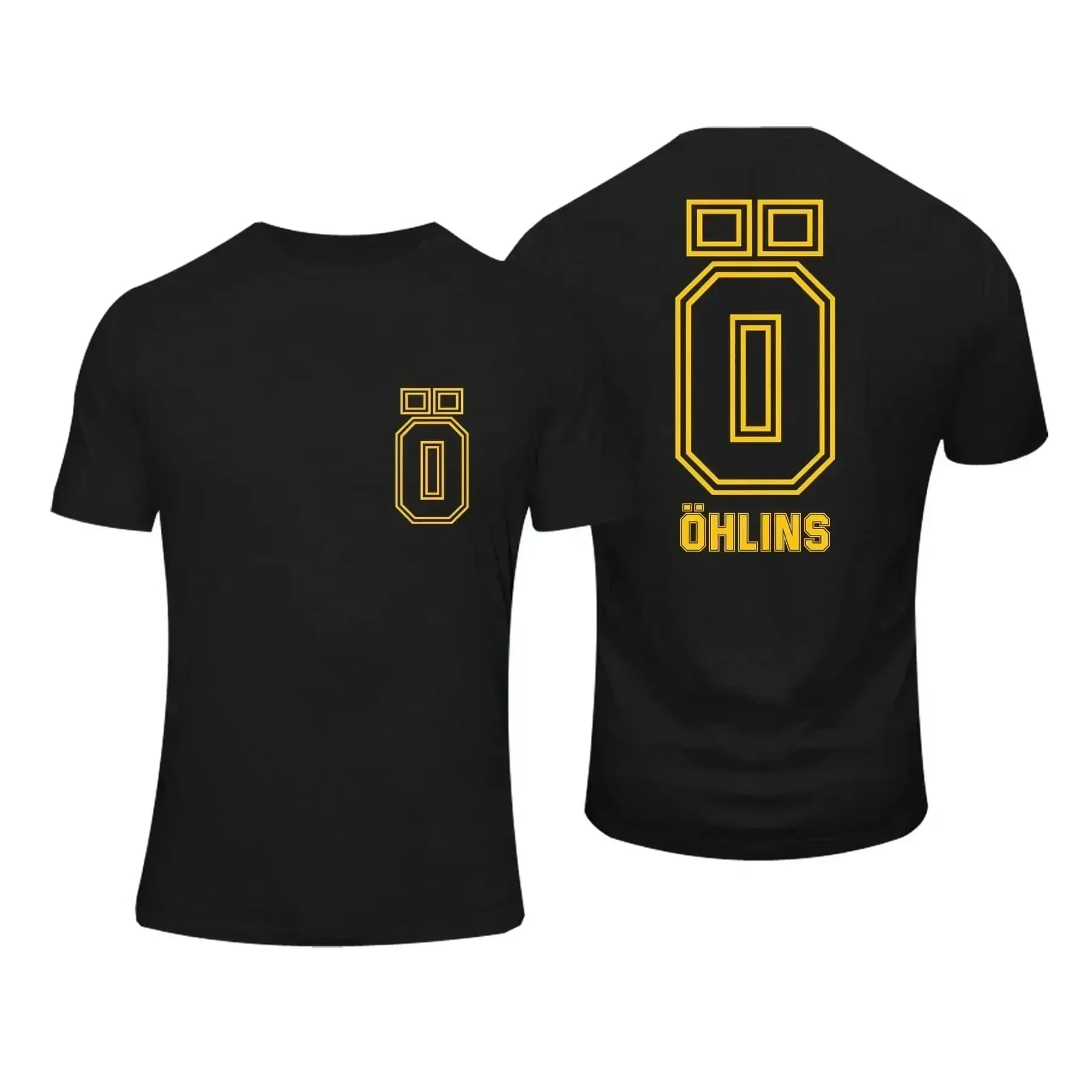Desktop_Amazing t-shirts hommes Ohlins Suspension de choc voiture moto Sport course t-shirt été déco