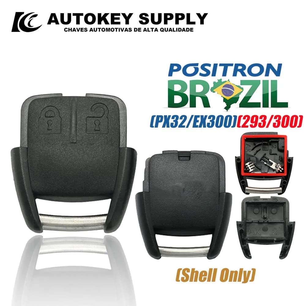 Autokeysupply AKBPCP171AT AKBPCP138（293/300） Alarme antivol avec commande à 2/3 boutons et clip pour
