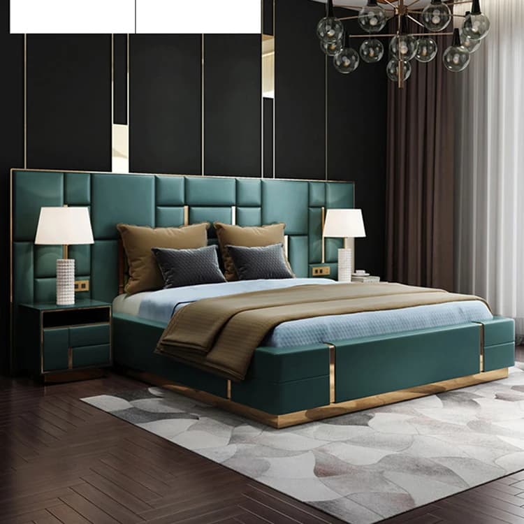 CH8831 Plus ensemble de chambre à coucher de haute qualité ensemble de lit ottoman de luxe moderne l