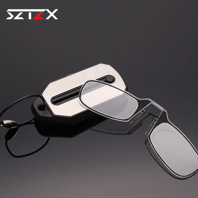 Lunettes de lecture à clipser pour le nez, pliables, ultralégères, porte-clés, pour hommes et femmes