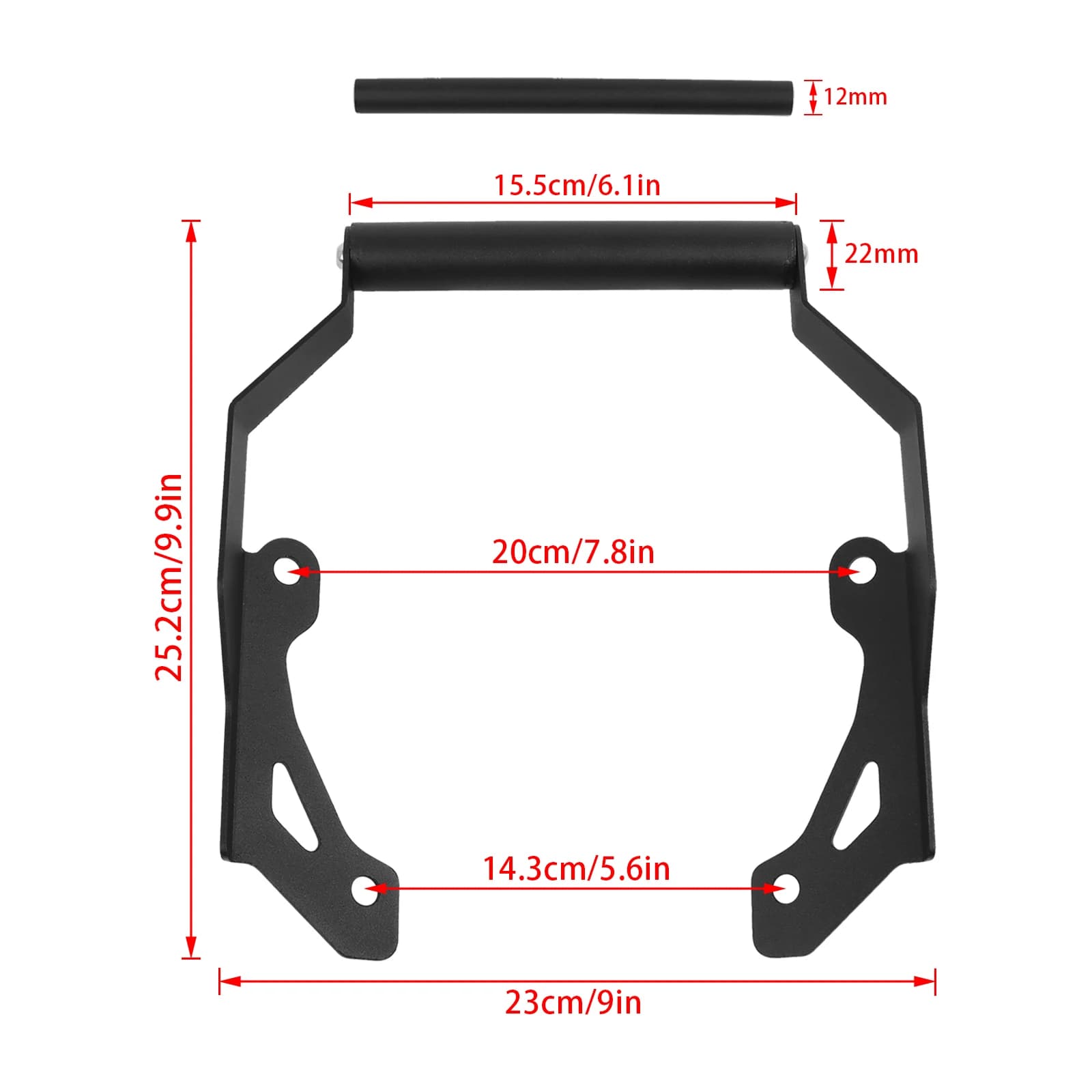 NC750 X 12-22MM support de montage de navigateur GPS pour Honda NC 750 750X 700 NC700 2021-2024 supp