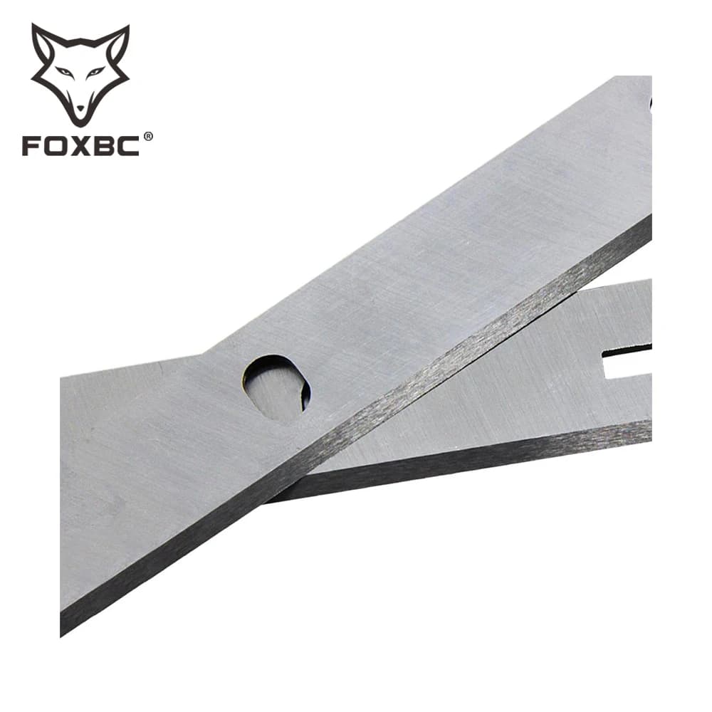 FOXBC – lames de raboteuse, 210x22x1.8mm, HSS, outils de coupe pour rabotteuse de bois, 8 pouces, po