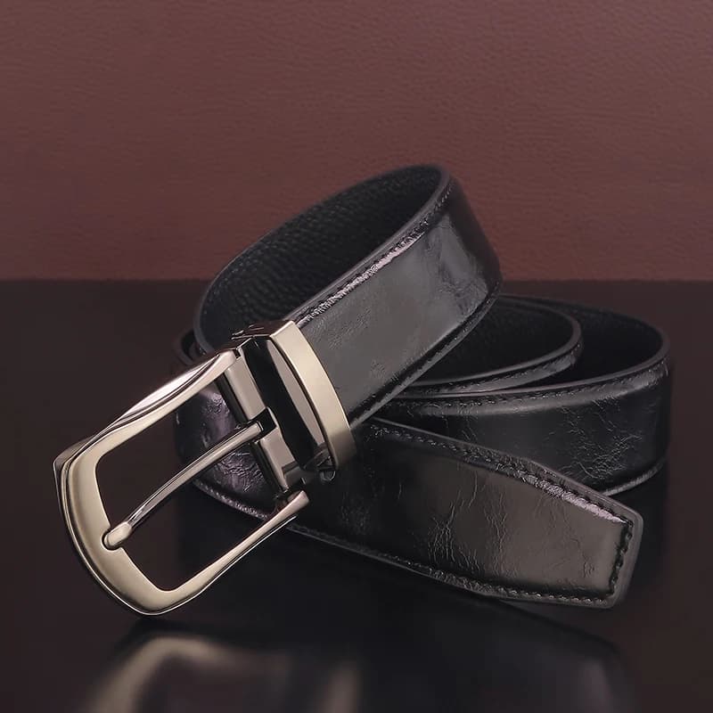 Ceintures en cuir véritable pour hommes, boucle ardillon de haute qualité, mode en argile, décontrac