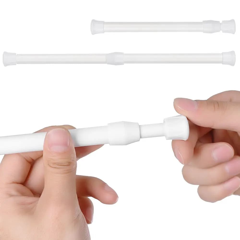 Poteau Télescopique de Rideau Multi-Usages, Bâtons Extensibles Réglables, HOProduct, Tringles de con