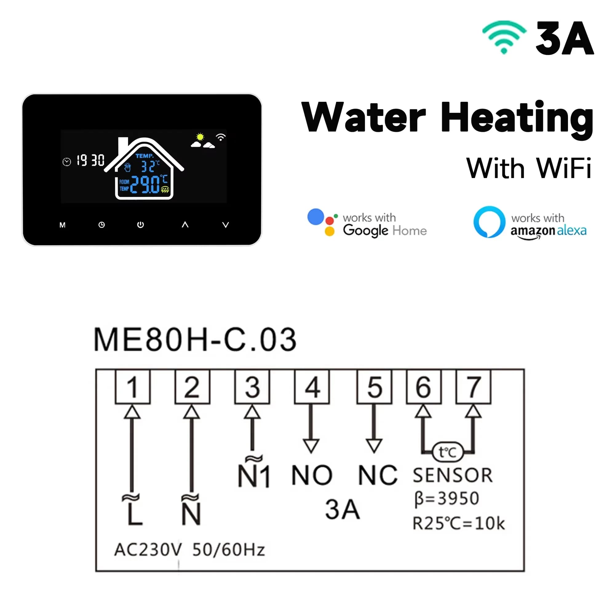 Contrôleur de température sans fil Tuya RF, Smart WiFi Thermoandre, bomicrophone à gaz, chauffage de