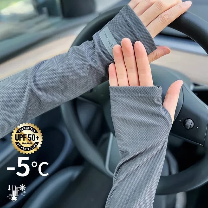 Gants de protection solaire pour hommes et femmes, protège-bras, protection UV, manches respirantes,