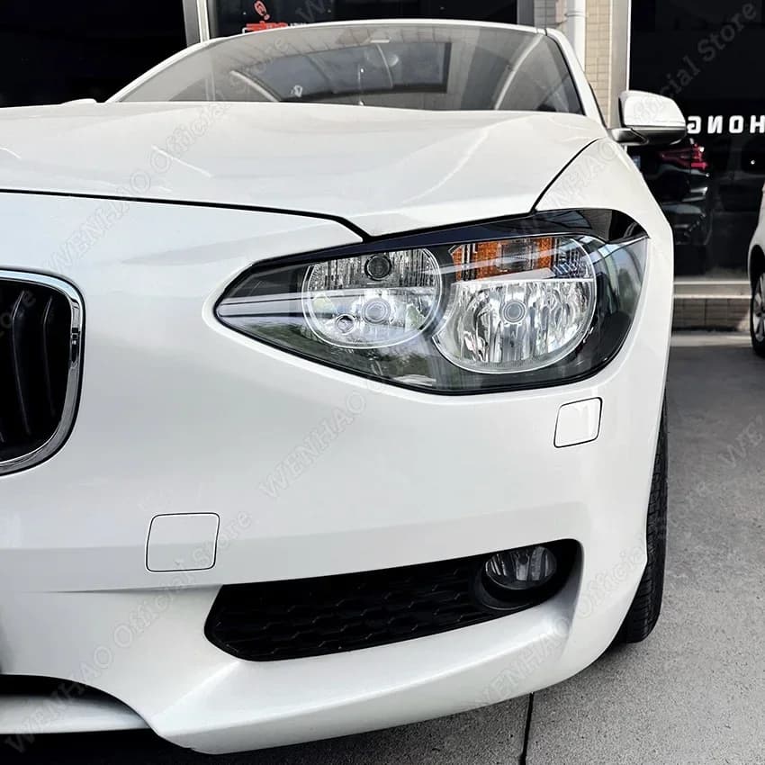 Noir brillant pour BMW série 1 F20 F21 118i 120d 120i M135i pré-lci 2011-2015 voiture avant phare pa
