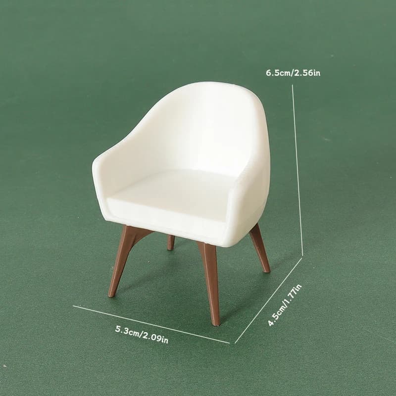 Modèle de fauteuil Miniature pour maison de poupée, échelle 1:12, pour décoration de meubles de salo