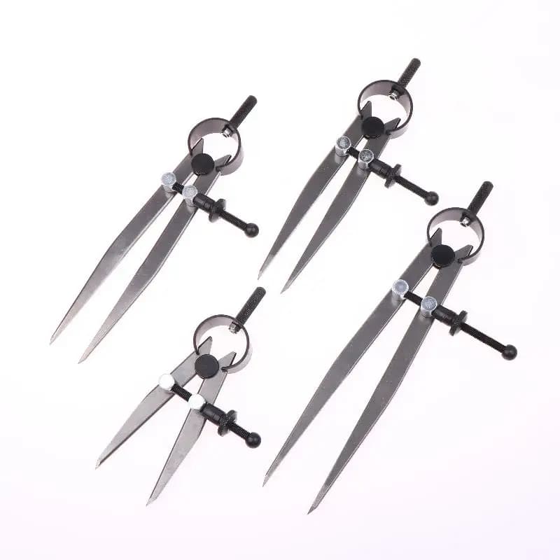 Boussole réglable, jauge de marquage artisanal en cuir, diviseur d'aile et jauge de marquage rotativ