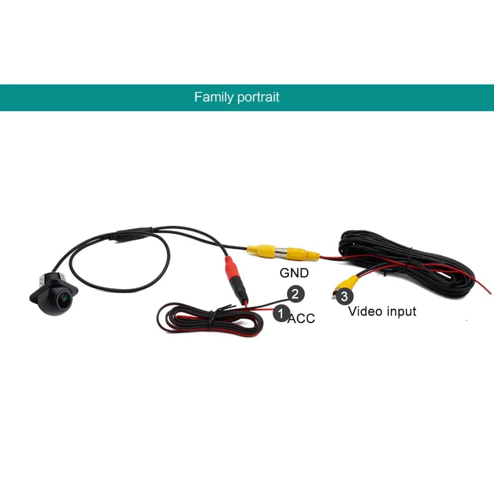 Smartour CCD objectif Fisheye caméra de voiture AHD 1080P vue arrière grand Angle caméra de recul HD