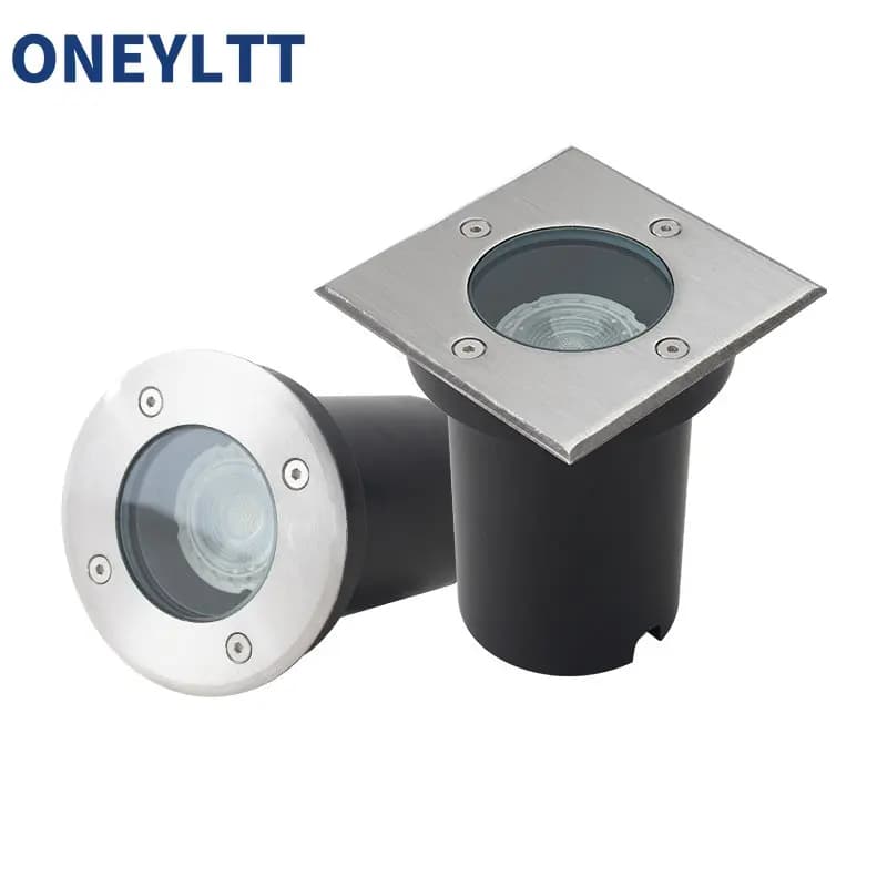 Spot lumineux LED GU10 encastrable dans le sol, éclairage d'extérieur, luminaire décoratif de paysag