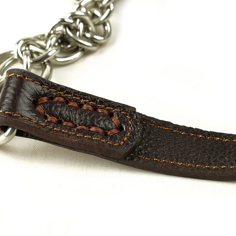 Benepaw Martingale collier en cuir sans traction Anti-fuite collier de chien d'entraînement chaîne p