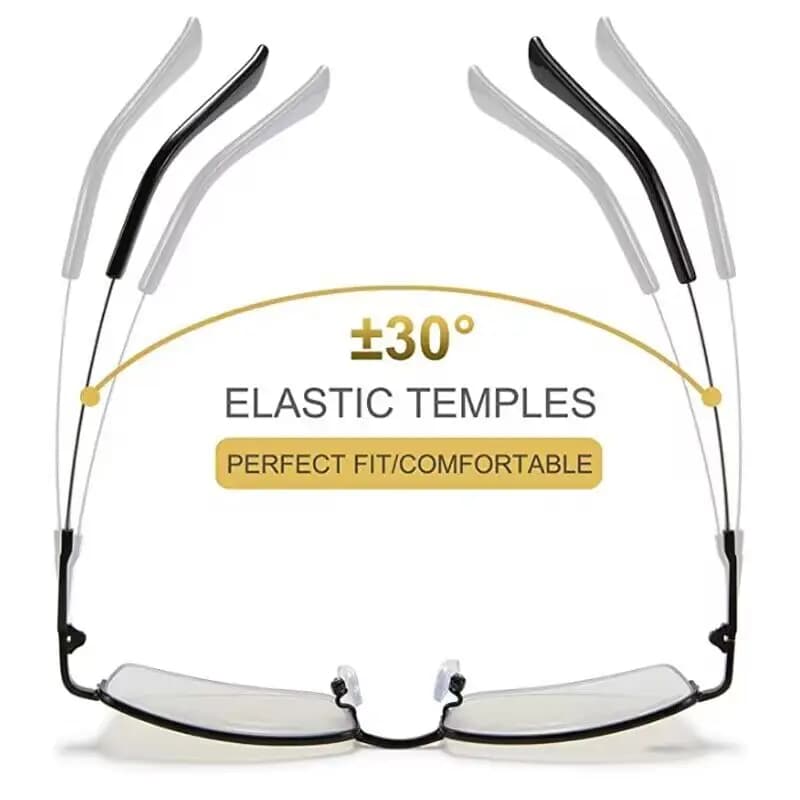 Lunettes de lecture photochromiques progressives en alliage de titane pour femmes et hommes, multi-f