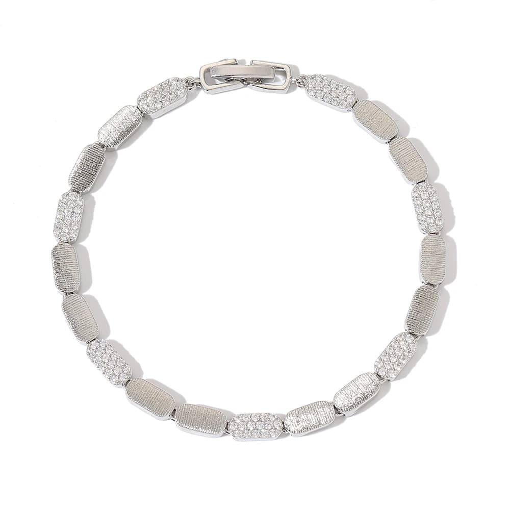 Bracelet de luxe incrusté de Zircon, lumineux et brillant, bijoux pour femmes, cadeau de noël CN8105