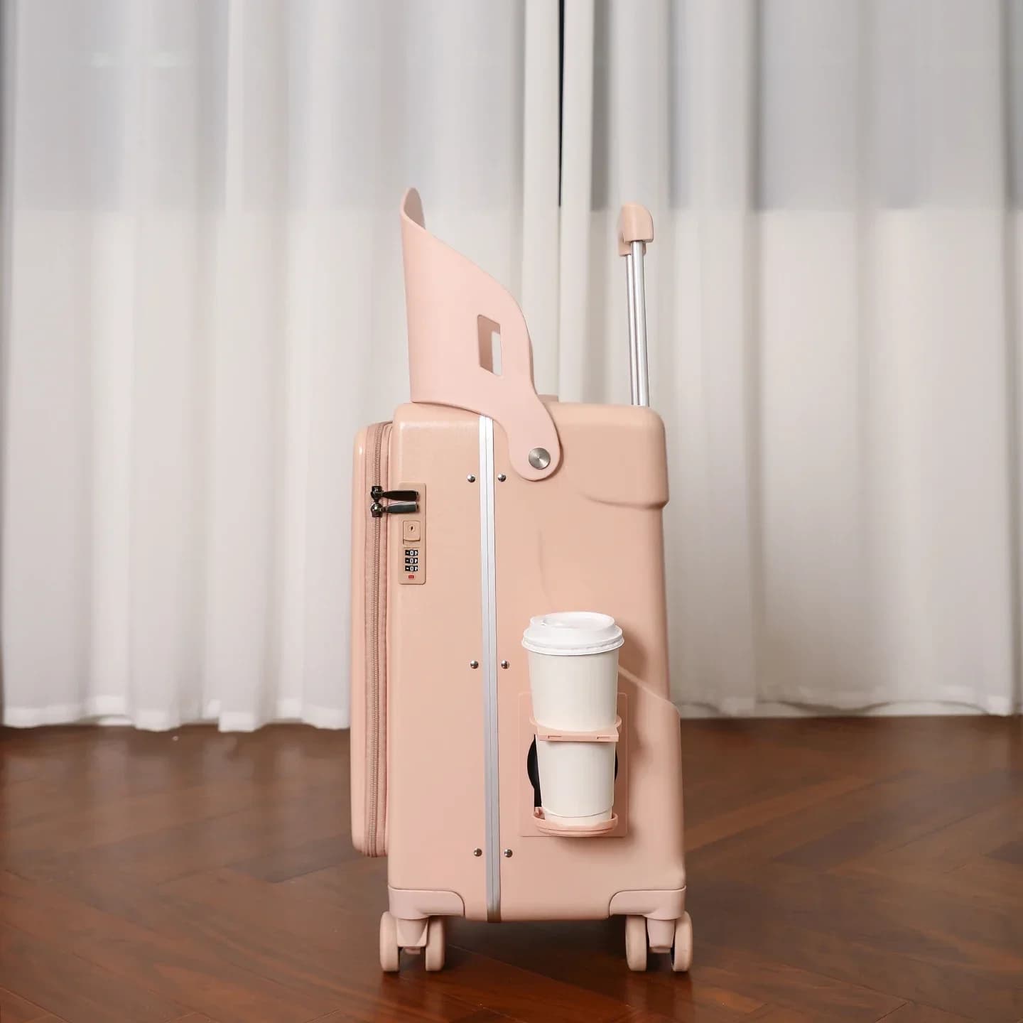 Bagage maman pour promenades avec les enfants, valise trolley parent-enfant de type poussoir, bagage
