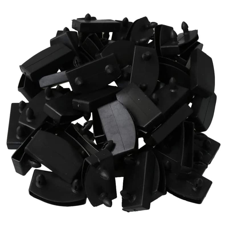 Embouts en plastique, 10 pièces, supports à lattes latérales et centrales, connecteur, accessoires d