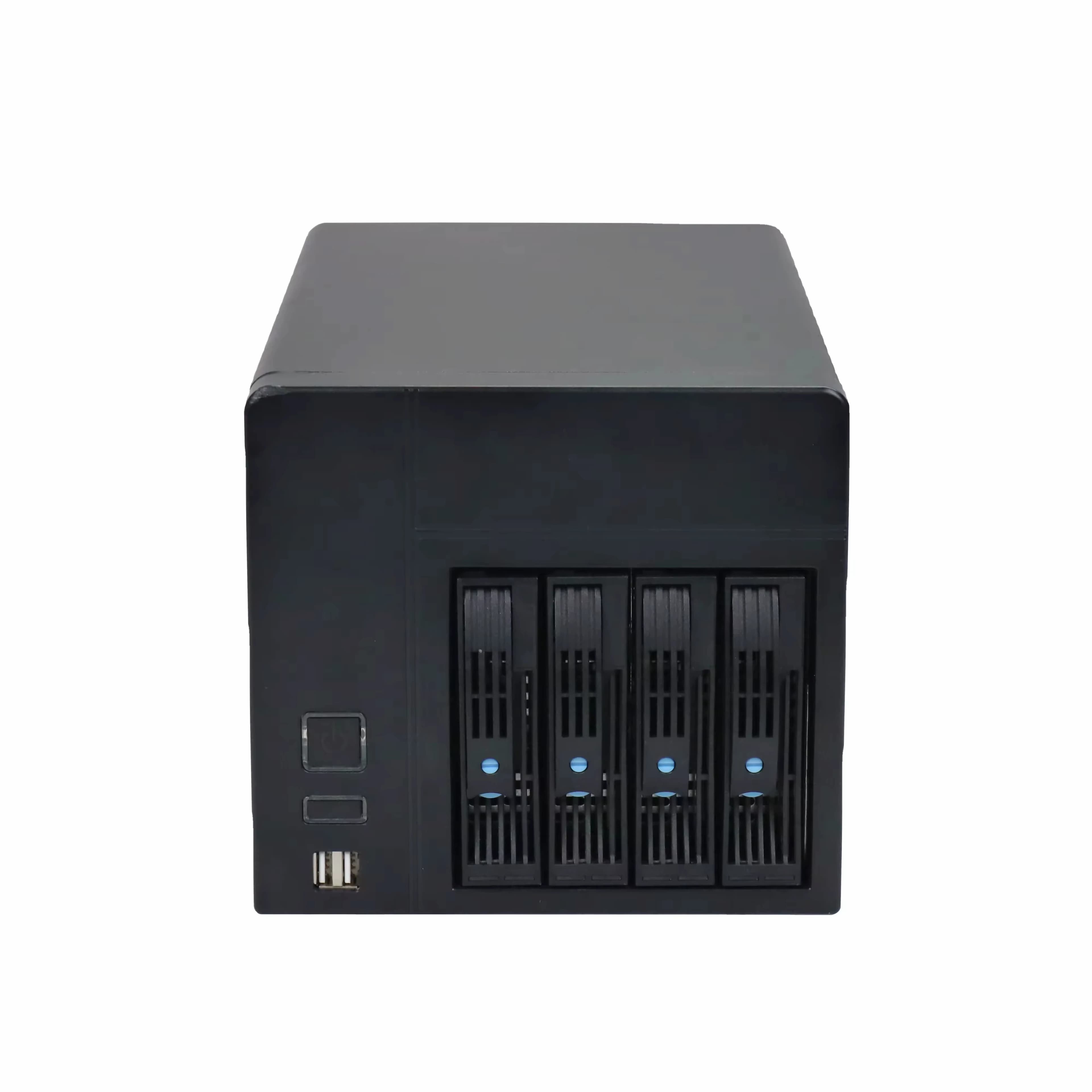 Boîtier NAS 4 baies NAS-04 Mini-ITX pour serveur de stockage domestique, 4 disques durs 3,5 pouces à