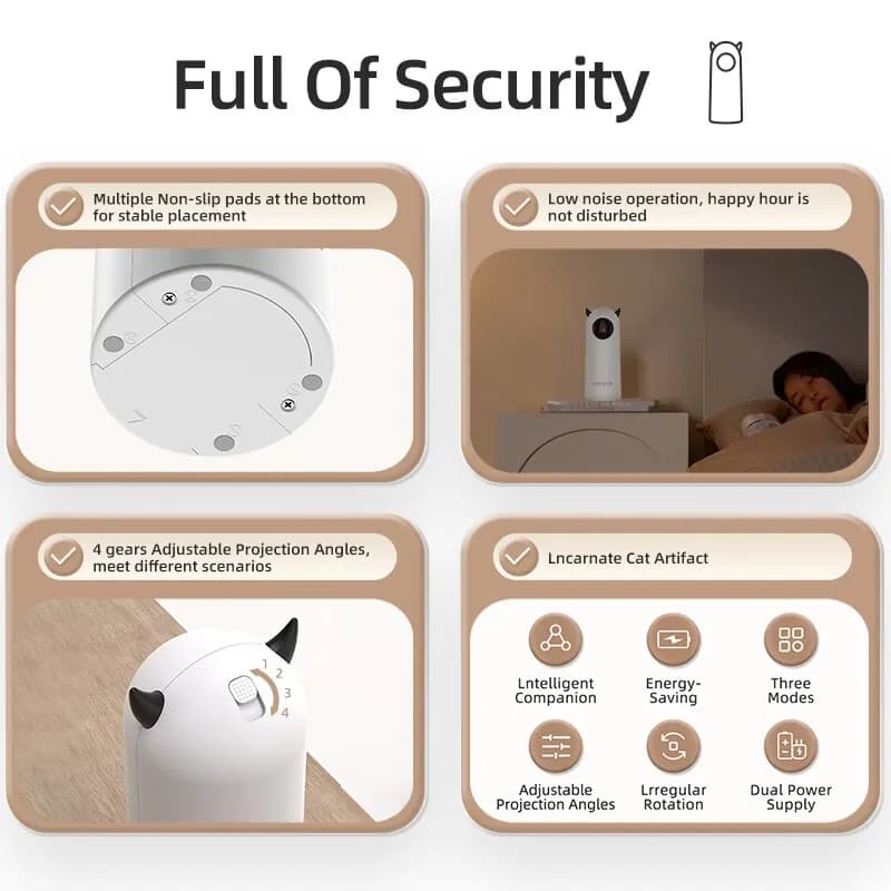 ROJECO-Jouets Interactifs et Intelligents pour Chat et Chien, existent, Laser LED, Accessoires d'Nik