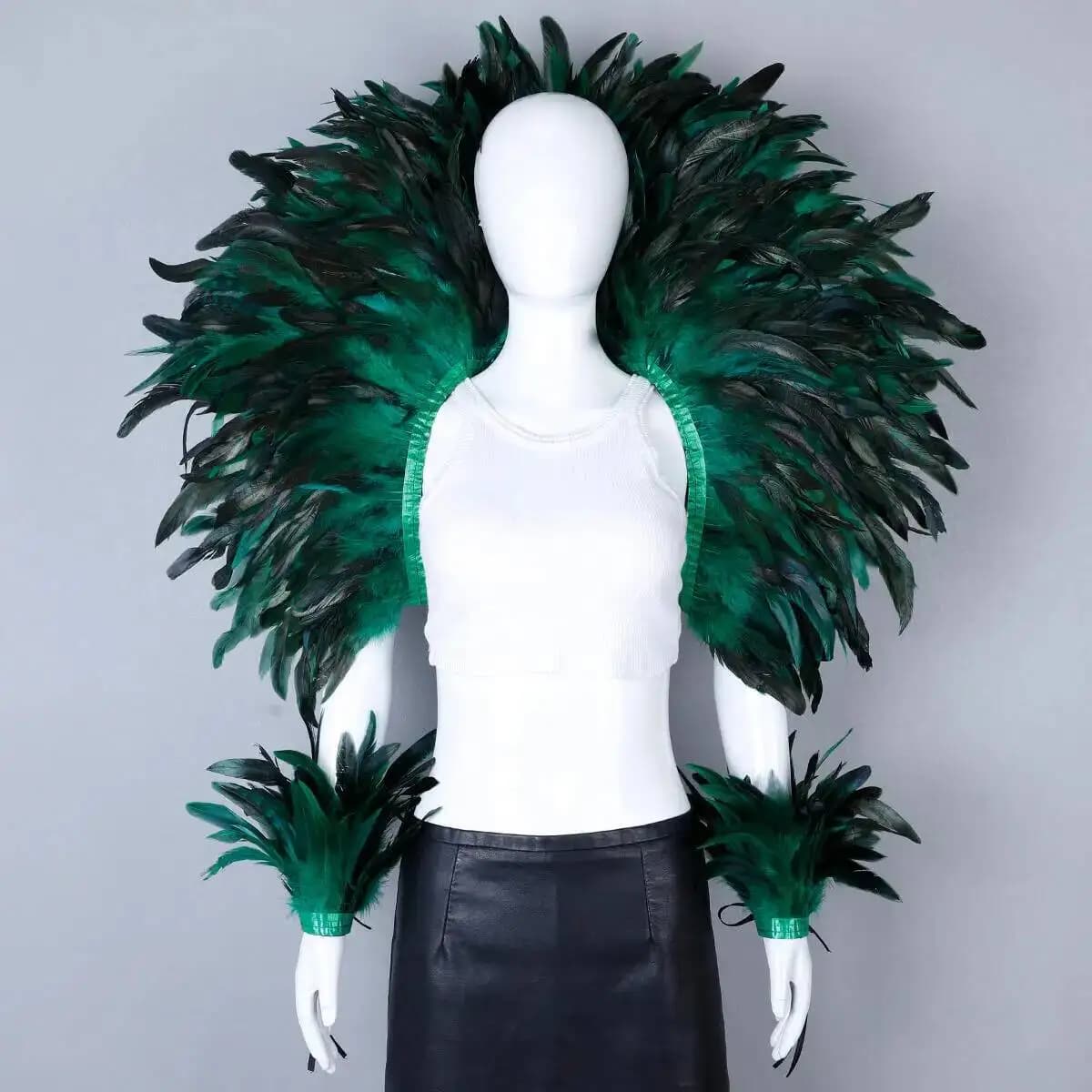 Punk Halloween boule masquée plume Punk carnaval fête ensemble nouvelle fête carnaval élégant femmes